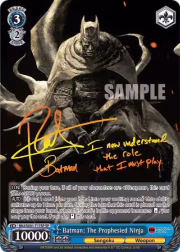 Batman: The Prophesied Ninja (SP) (BNJ/SX01-T17SP SP), Batman Ninja — Weiß Schwarz card price