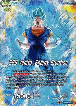 Son Goku & Vegeta // SSB Vegito, Energy Eruption (BT7-025), Assault of the Saiyans — DB Super card price