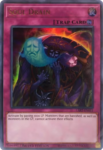 Soul Drain (LART-EN011), The Lost Art Promotion — Yu-Gi-Oh! card price