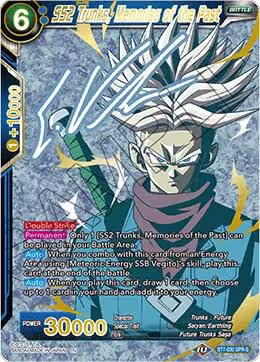 SS2 Trunks, Memories of the Past (SPR Signature) (BT7-030), Assault of the Saiyans — DB Super card price
