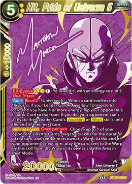 Hit, Pride of Universe 6 (SPR Signature) (BT7-079), Assault of the Saiyans — DB Super card price