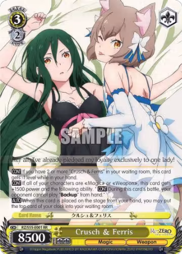 Crusch & Ferris (RZ/S55-E001 RR), ZERO Vol.2 — Weiß Schwarz card price