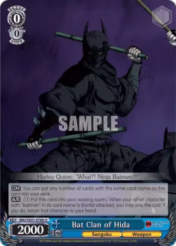 Bat Clan of Hida (B) (BNJ/SX01-078b U), Batman Ninja — Weiß Schwarz card price