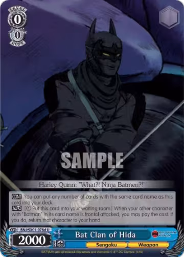 Bat Clan of Hida (D) (BNJ/SX01-078d U), Batman Ninja — Weiß Schwarz card price