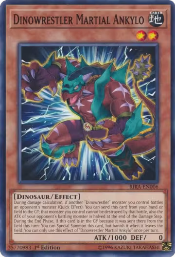 Dinowrestler Martial Ankylo (RIRA-EN006), Rising Rampage — Yu-Gi-Oh! card price