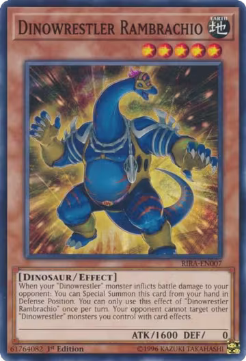 Dinowrestler Rambrachio (RIRA-EN007), Rising Rampage — Yu-Gi-Oh! card price