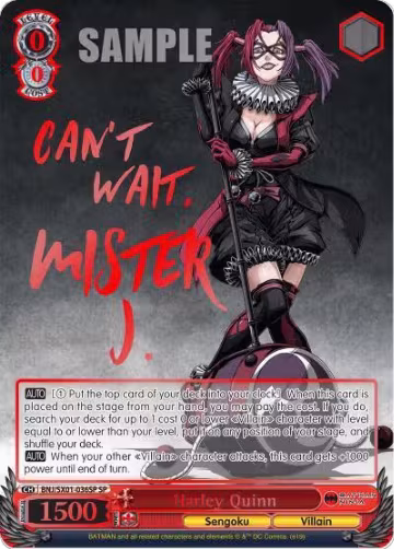 Harley Quinn (SP) (BNJ/SX01-036SP SP), Batman Ninja — Weiß Schwarz card price
