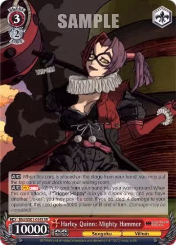 Harley Quinn: Mighty Hammer (SR) (BNJ/SX01-044S SR), Batman Ninja — Weiß Schwarz card price