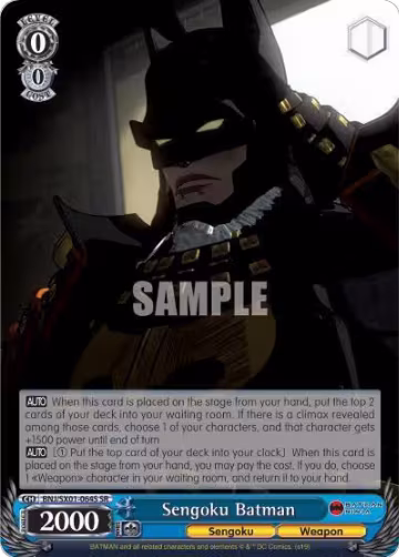 Sengoku Batman (SR) (BNJ/SX01-064S SR), Batman Ninja — Weiß Schwarz card price