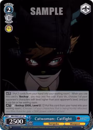 Catwoman: Catfight (BNJ/SX01-071 R), Batman Ninja — Weiß Schwarz card price