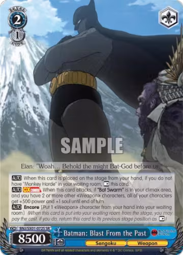 Batman: Blast From the Past (SR) (BNJ/SX01-072S SR), Batman Ninja — Weiß Schwarz card price