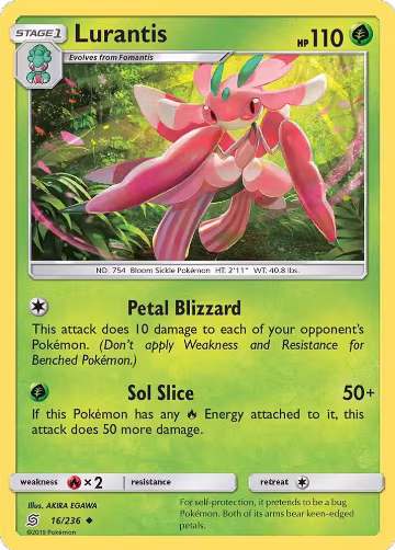 Lurantis (16/236), SM - Unified Minds — Pokémon card price