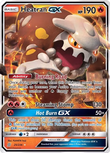 Heatran GX (25/236), SM - Unified Minds — Pokémon card price