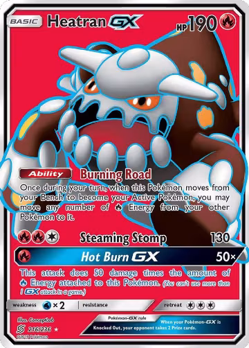 Heatran GX (Full Art) (216/236), SM - Unified Minds — Pokémon card price