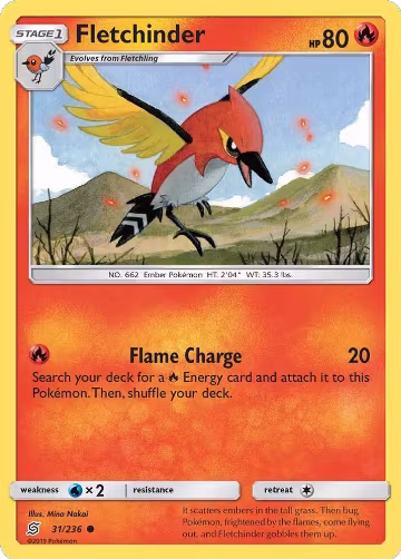 Fletchinder (31/236), SM - Unified Minds — Pokémon card price