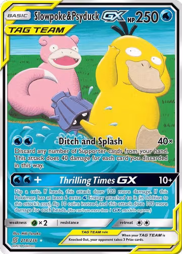Slowpoke & Psyduck GX (Alternate Full Art) (218/236) — card price