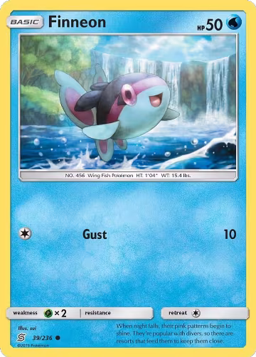 Finneon (39/236), SM - Unified Minds — Pokémon card price