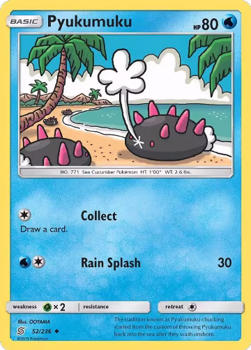 Pyukumuku (52/236), SM - Unified Minds — Pokémon card price