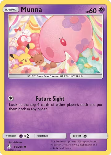 Munna (88/236), SM - Unified Minds — Pokémon card price