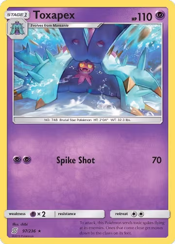 Toxapex (97/236), SM - Unified Minds — Pokémon card price