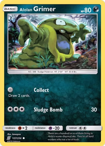 Alolan Grimer (127/236), SM - Unified Minds — Pokémon card price