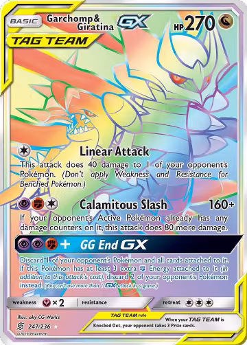Garchomp & Giratina GX (Secret) (247/236), SM - Unified Minds — Pokémon card price