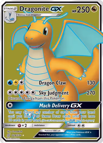 Dragonite GX (Full Art) (229/236), SM - Unified Minds — Pokémon card price