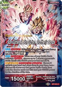 Son Gohan // Son Gohan & Son Goten, Brotherly Bonds (BT7-001_PR) — card price