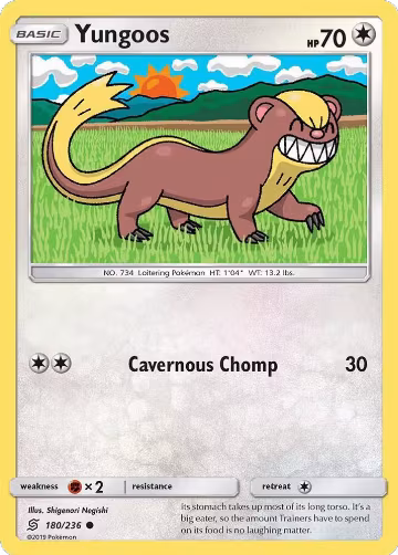 Yungoos (180/236), SM - Unified Minds — Pokémon card price