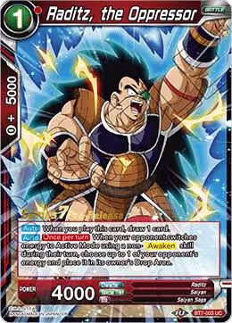 Raditz, the Oppressor (BT7-003_PR), Assault of the Saiyans Pre-Release Cards — DB Super card price