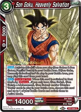 Son Goku, Heavenly Salvation (BT7-004_PR), Assault of the Saiyans Pre-Release Cards — DB Super card price