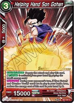 Helping Hand Son Gohan (BT7-007_PR), Assault of the Saiyans Pre-Release Cards — DB Super card price