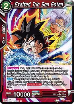 Exalted Trio Son Goten (BT7-009_PR), Assault of the Saiyans Pre-Release Cards — DB Super card price