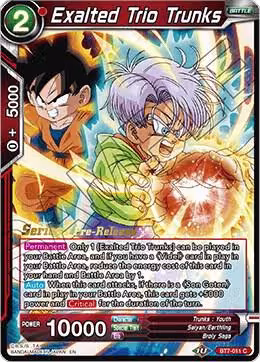 Exalted Trio Trunks (BT7-011_PR), Assault of the Saiyans Pre-Release Cards — DB Super card price