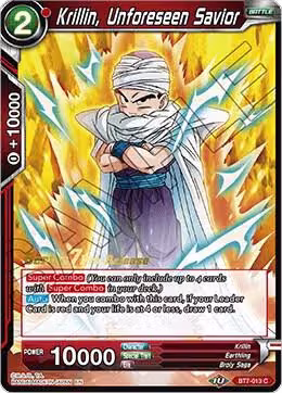 Krillin, Unforeseen Savior (BT7-013_PR), Assault of the Saiyans Pre-Release Cards — DB Super card price