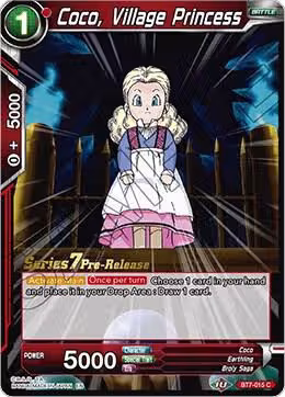 Coco, Village Princess (BT7-015_PR), Assault of the Saiyans Pre-Release Cards — DB Super card price