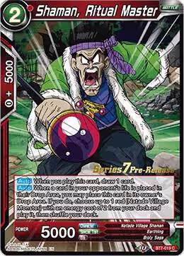 Shaman, Ritual Master (BT7-019_PR), Assault of the Saiyans Pre-Release Cards — DB Super card price