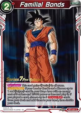 Familial Bonds (BT7-021_PR), Assault of the Saiyans Pre-Release Cards — DB Super card price
