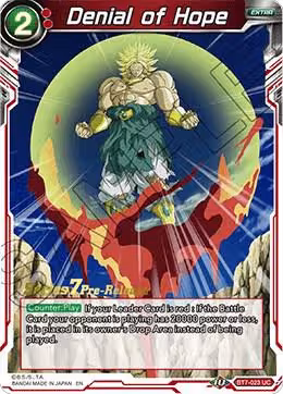 Denial of Hope (BT7-023_PR), Assault of the Saiyans Pre-Release Cards — DB Super card price