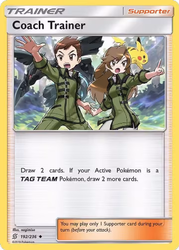 Coach Trainer (192/236), SM - Unified Minds — Pokémon card price
