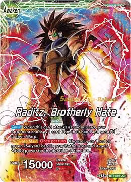 Raditz // Raditz, Brotherly Hate (BT7-049_PR), Assault of the Saiyans Pre-Release Cards — DB Super card price