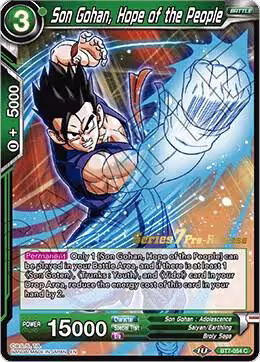 Son Gohan, Hope of the People (BT7-054_PR), Assault of the Saiyans Pre-Release Cards — DB Super card price