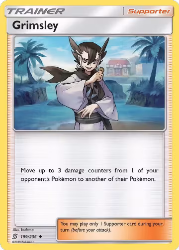 Grimsley (199/236), SM - Unified Minds — Pokémon card price