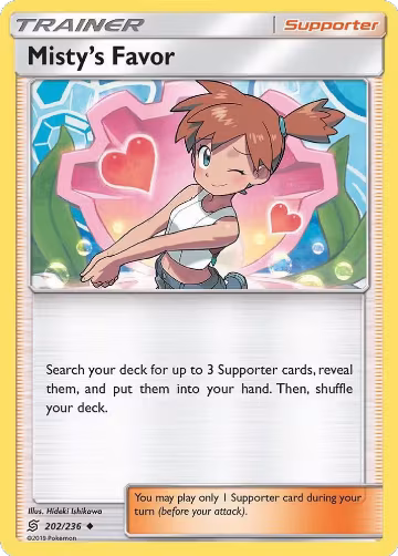Misty's Favor (202/236), SM - Unified Minds — Pokémon card price