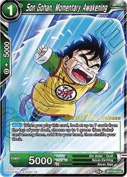 Son Gohan, Momentary Awakening (BT7-055_PR), Assault of the Saiyans Pre-Release Cards — DB Super card price