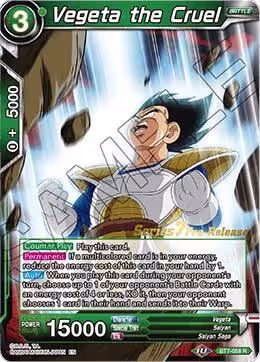 Vegeta the Cruel (BT7-058_PR), Assault of the Saiyans Pre-Release Cards — DB Super card price