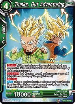 Trunks, Out Adventuring (BT7-059_PR), Assault of the Saiyans Pre-Release Cards — DB Super card price