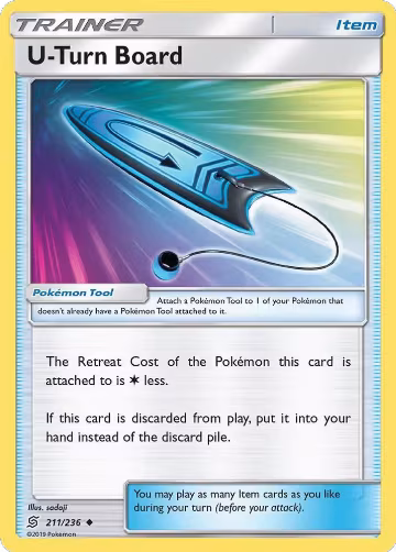 U-Turn Board (211/236), SM - Unified Minds — Pokémon card price