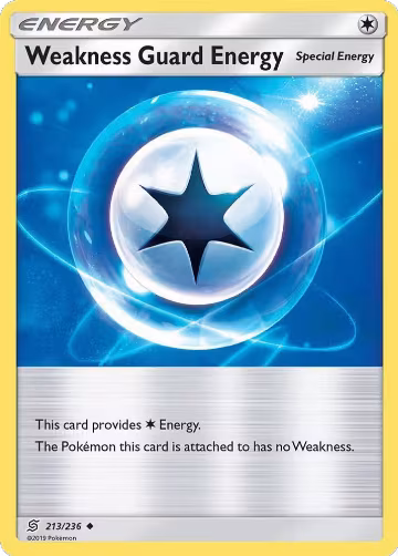 Weakness Guard Energy (213/236), SM - Unified Minds — Pokémon card price