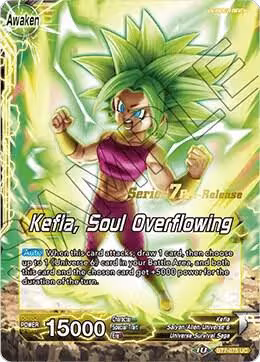 Caulifla & Kale // Kefla, Soul Overflowing (BT7-075_PR), Assault of the Saiyans Pre-Release Cards — DB Super card price